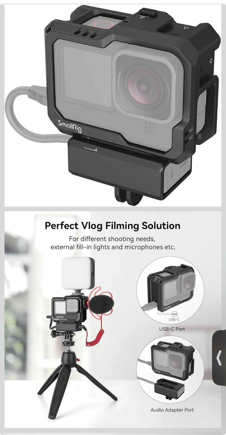 SmallRig 3083C Cage Kit for GoPro Hero 12/11/10/9 Black