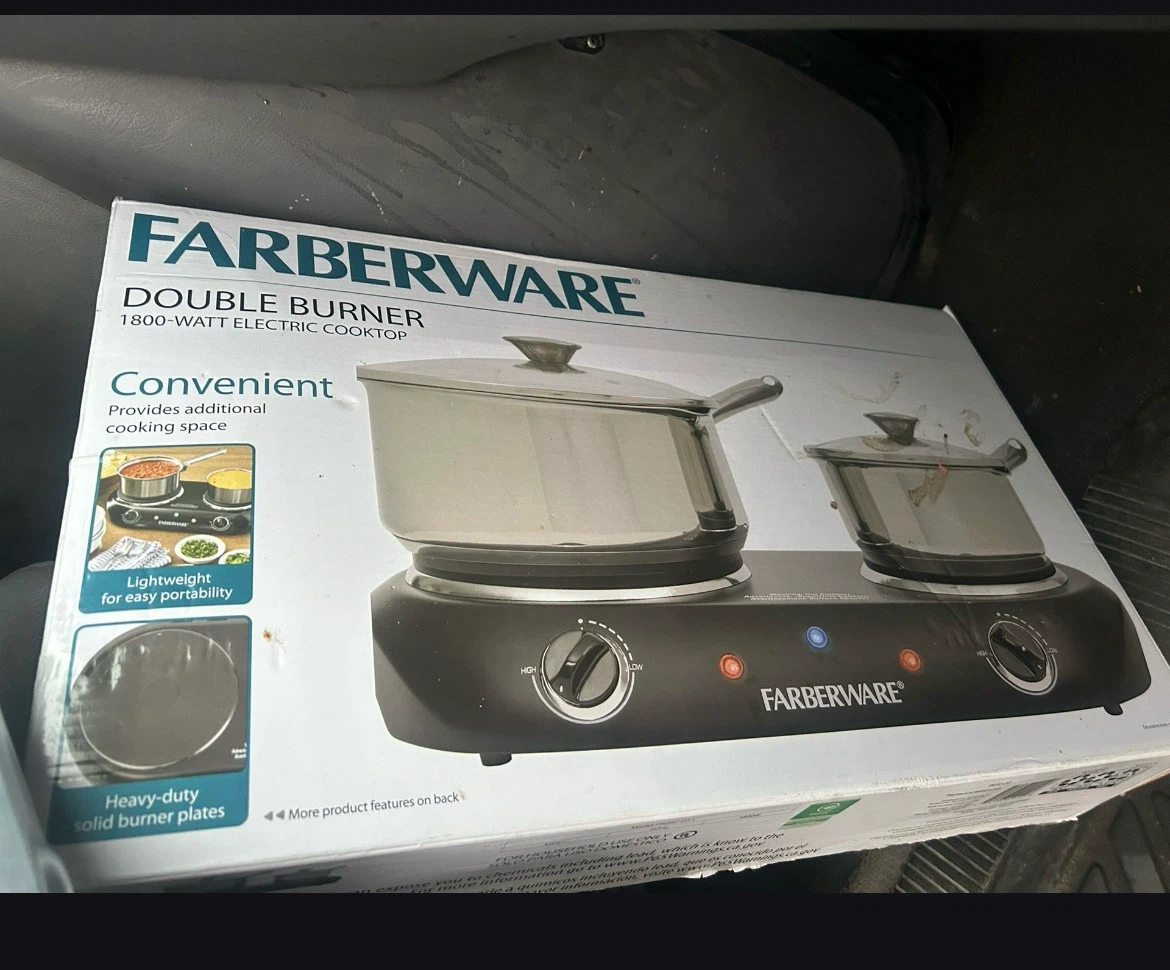 Farberware Double Burner 1800-Watt Electric Cooktop