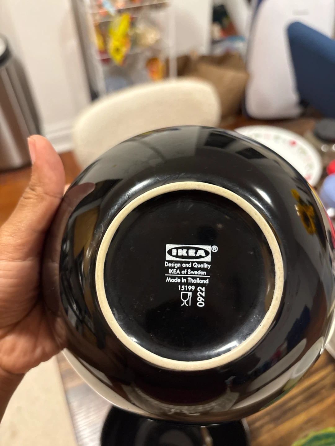 IKEA Black Plates and Bowls Set - photo 3