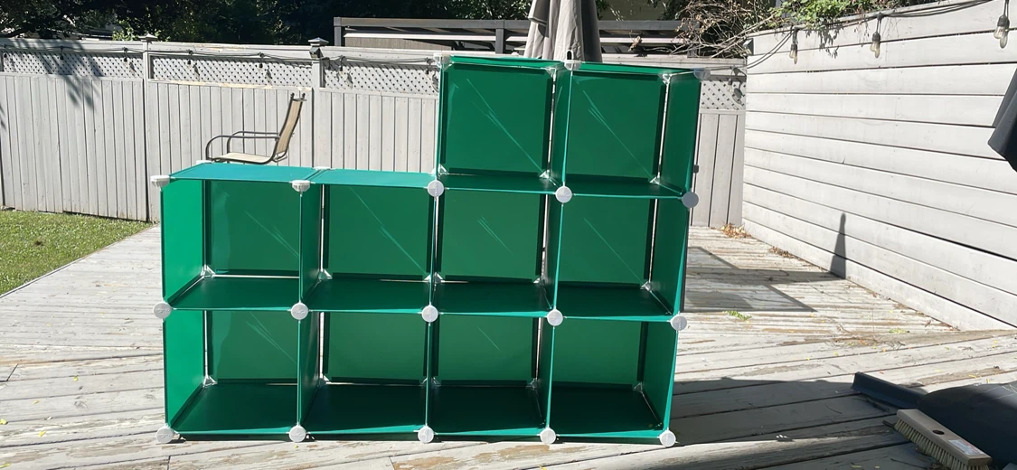 Green Storage Cube Organizer