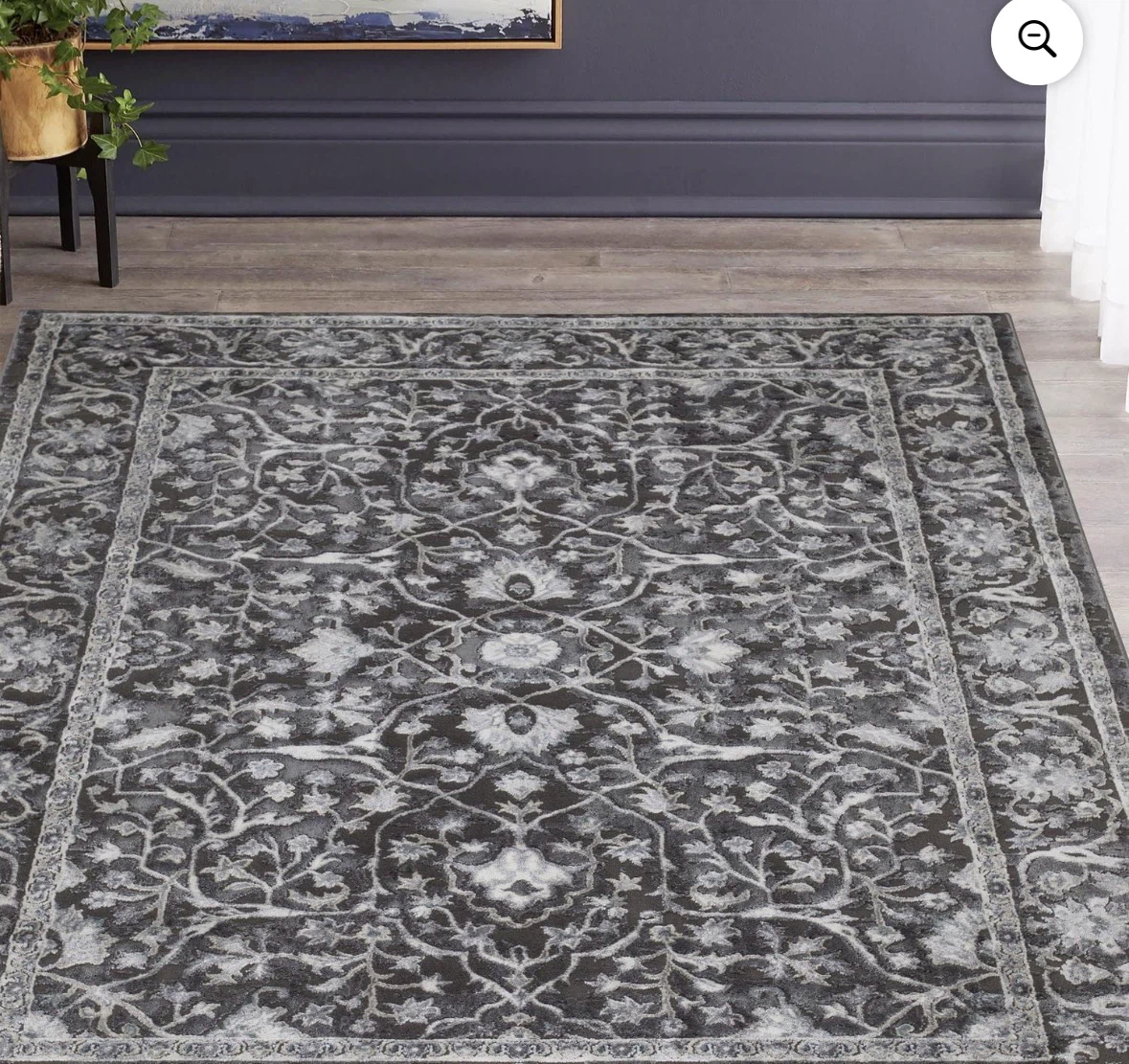 Grey Traditional Oriental Area Rug - photo 2