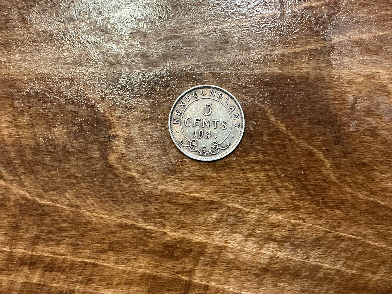 1941 Canada Newfoundland 5 Cents Coin  ! - photo 3