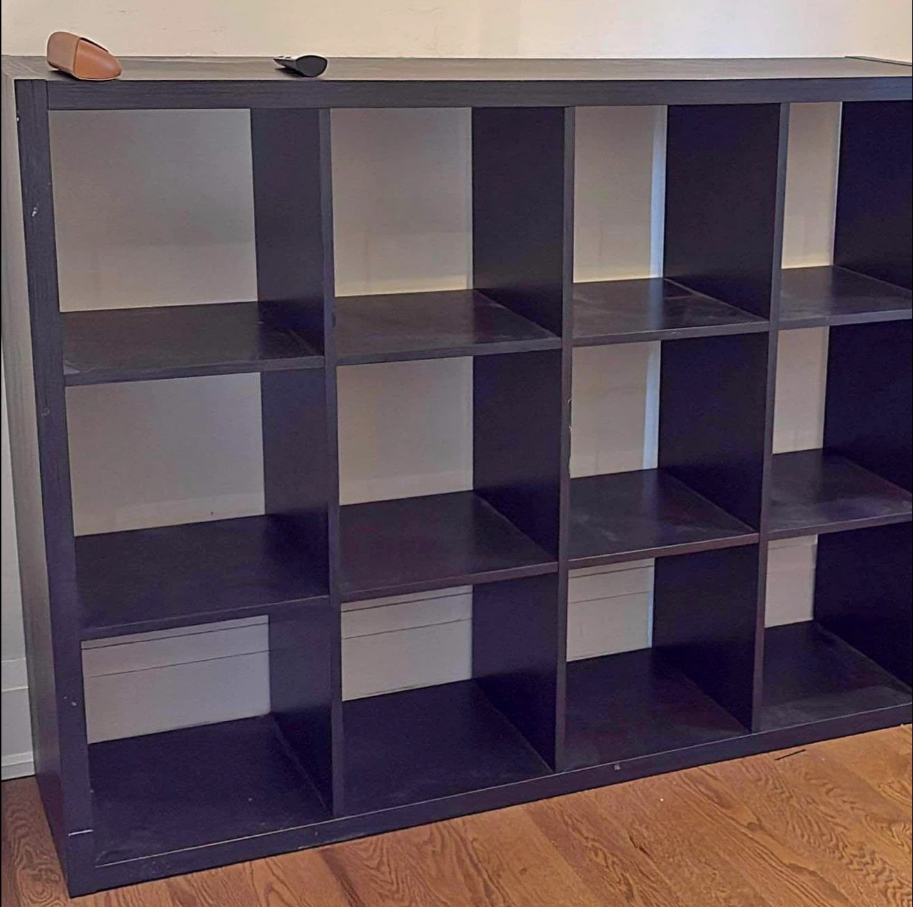 Dark Brown 12-Cube Storage Unit