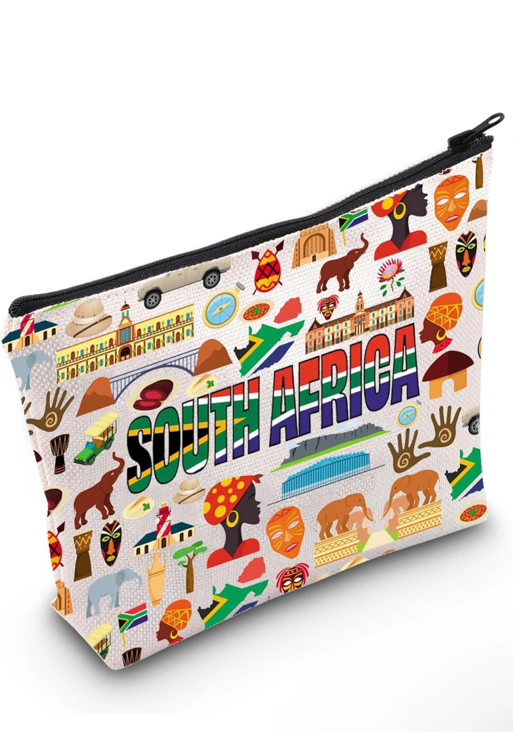 South Africa Themed Cosmetic Bag