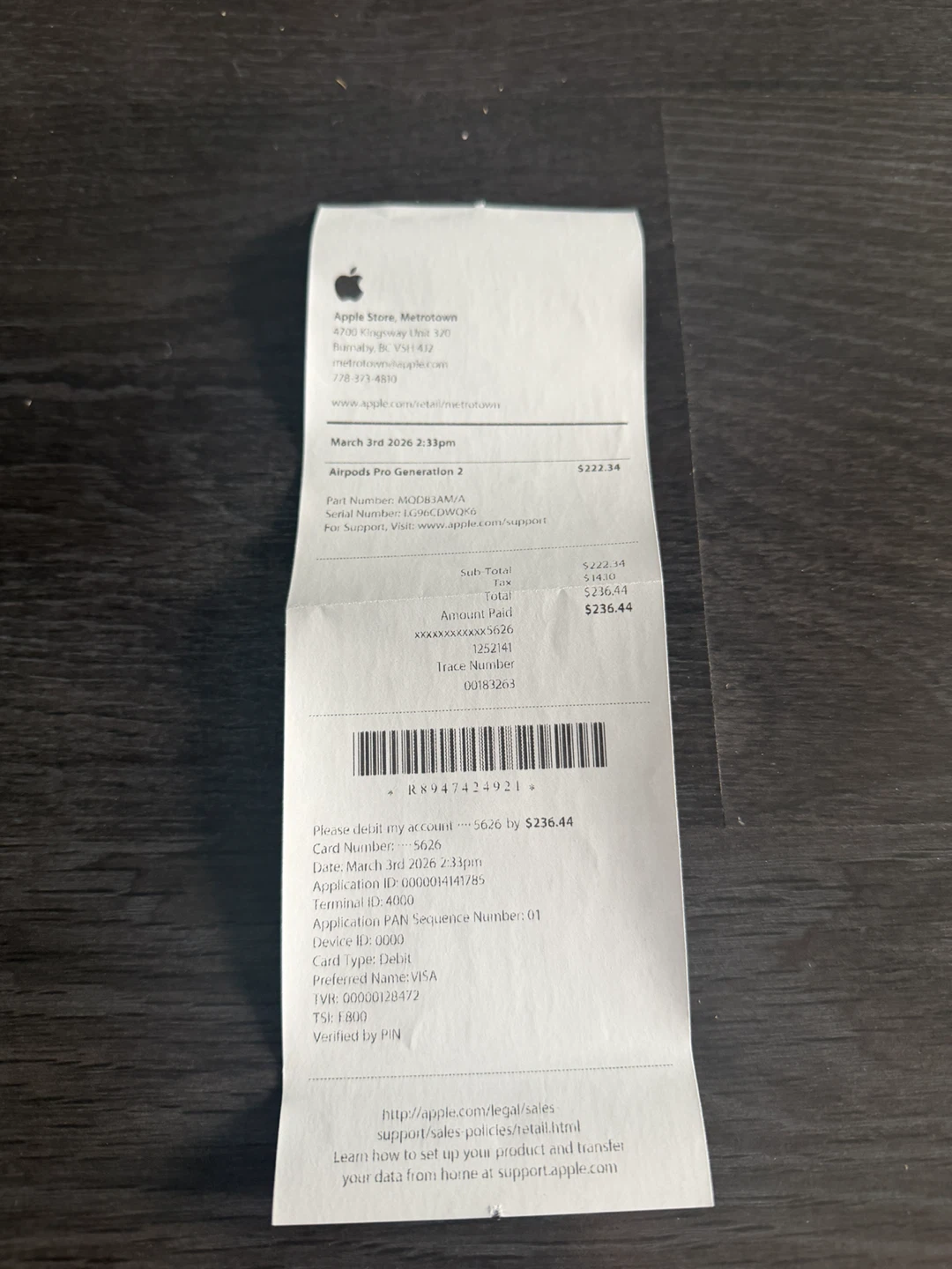 Apple AirPods Pro (2nd Generation) with MagSafe Charging Case - photo 4