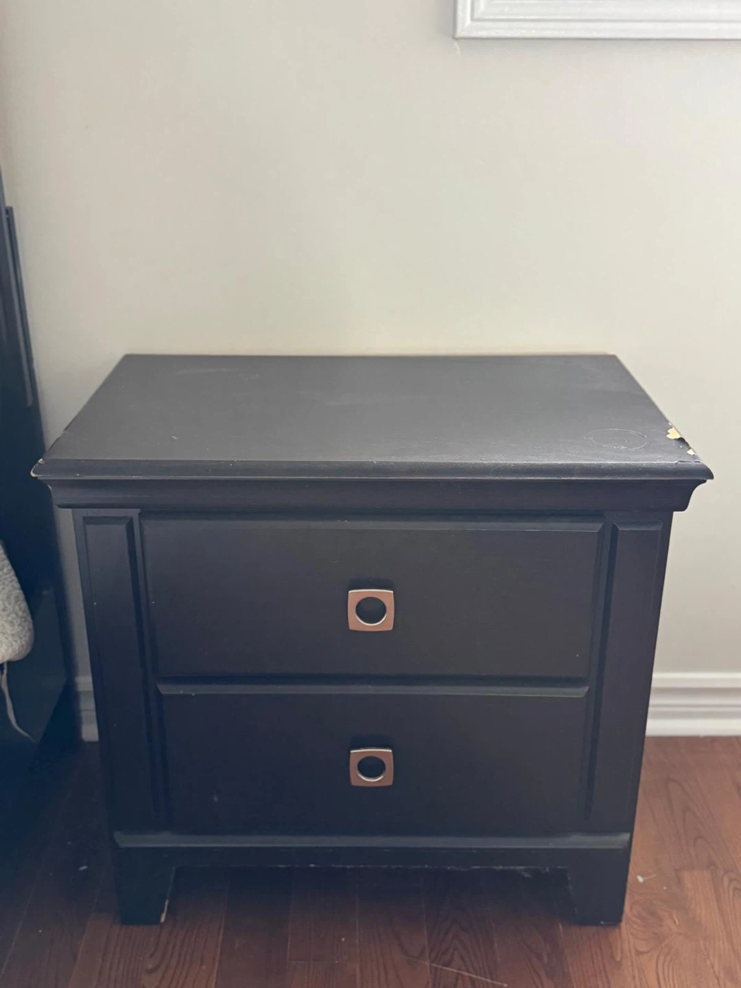 Dark Wood Dresser with Mirror and Matching Nightstands - photo 3