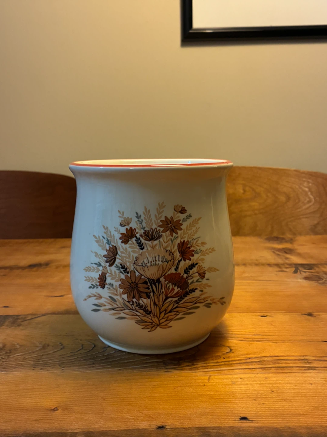 1980s Retro Ceramic Utensil Holder - photo 3