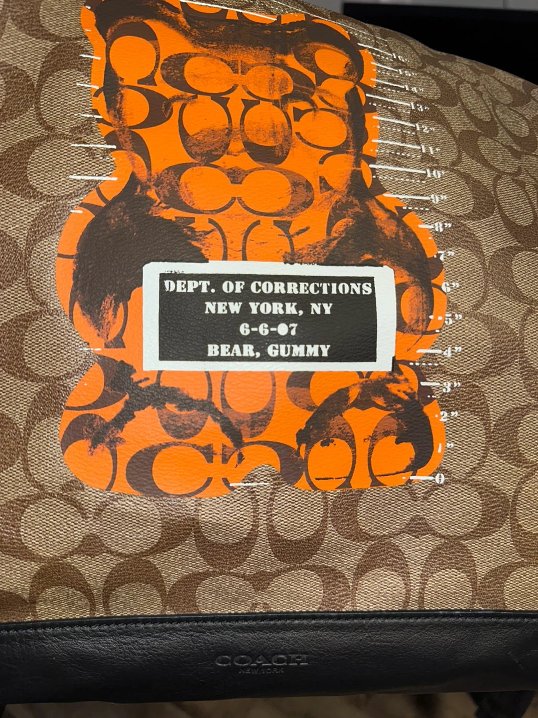 Coach Bear Gummy Print Drawstring Bag - photo 2