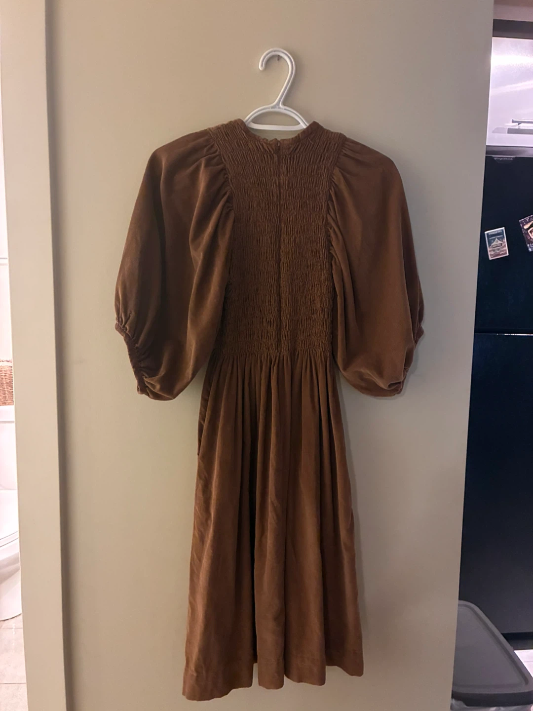 Brown Velvet Vintage Dress