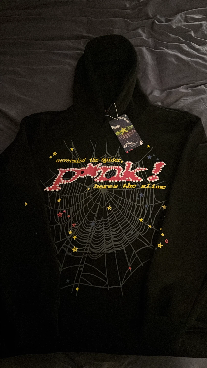 SP5DER P*NK Hoodie Black - (Size S)