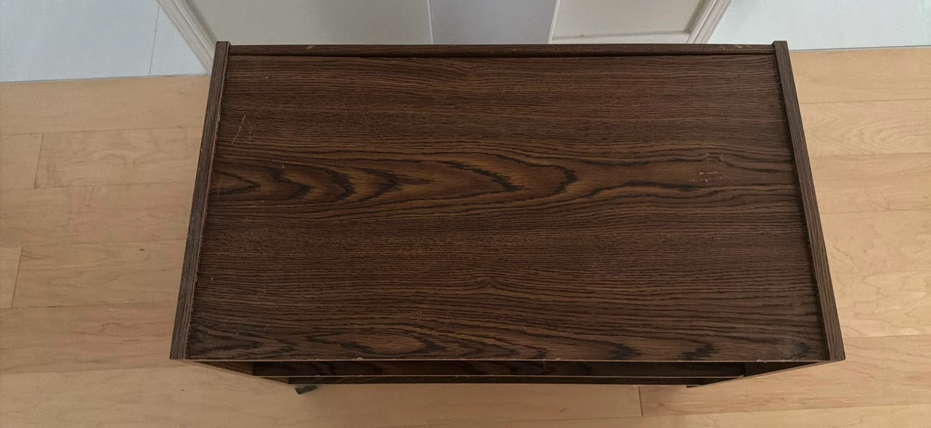 Wood 2-Shelf Rolling Cart - photo 3