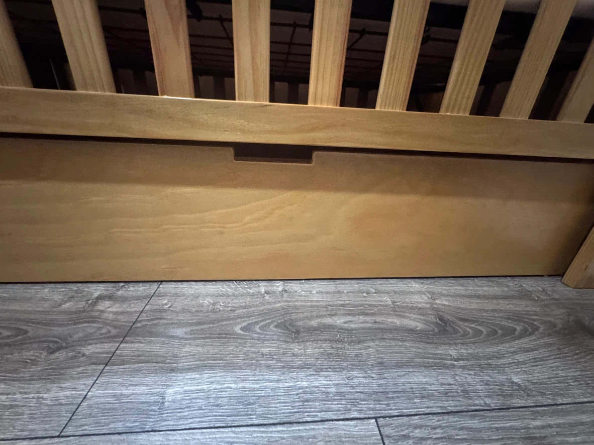 Wooden Baby Crib with Drawer - photo 4