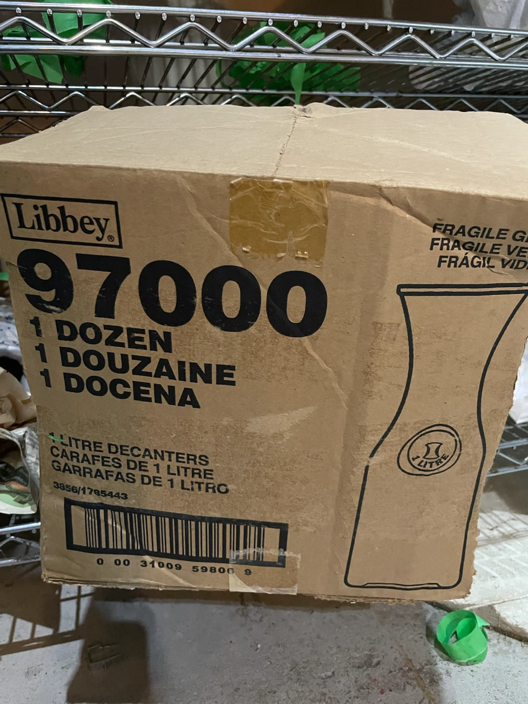 Libbey 97000 1 Litre Decanters - 1 Dozen - photo 2