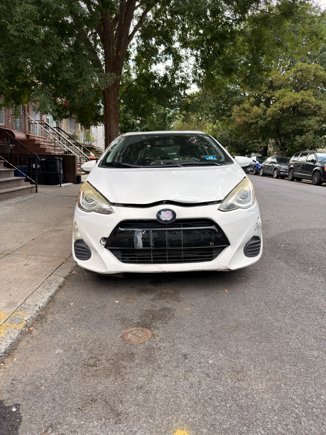 White Toyota Prius C Hybrid