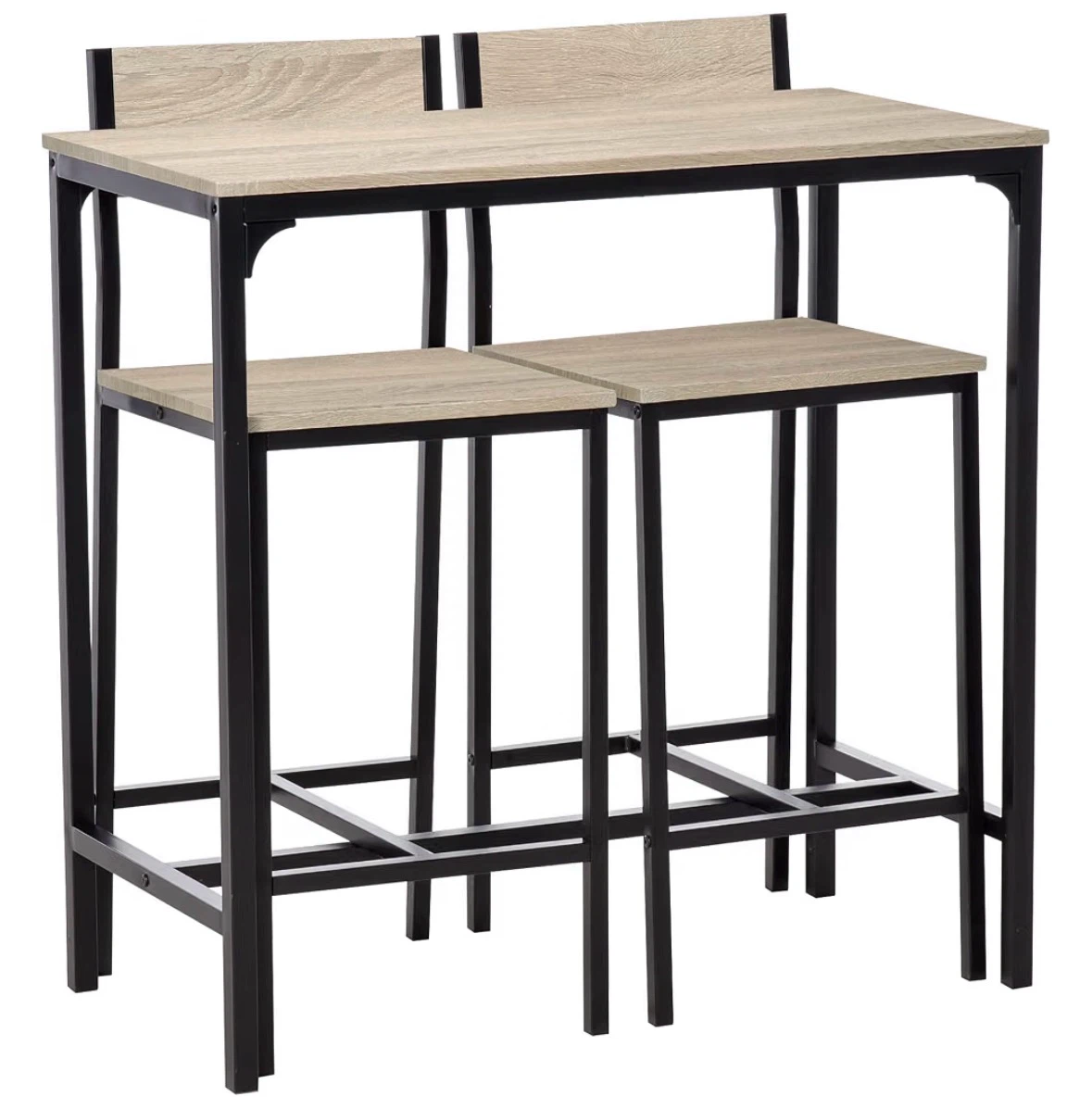 3-Piece Counter Height Dining Set with Stools