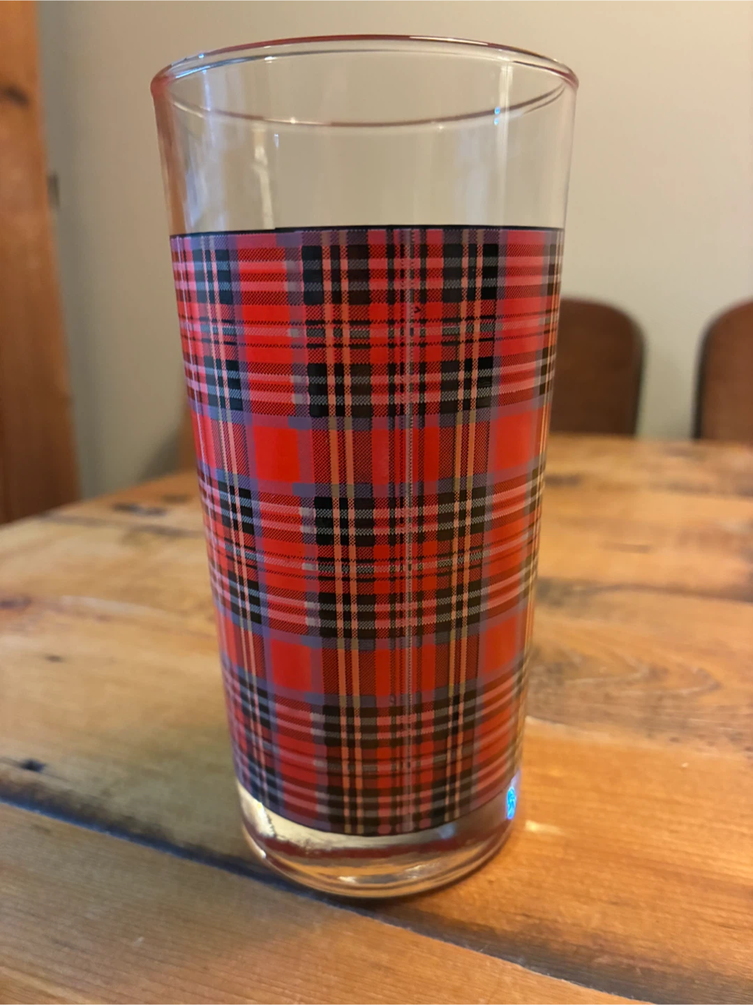 Vintage 1990s Ralph Lauren Tartan Highball Glass - photo 3