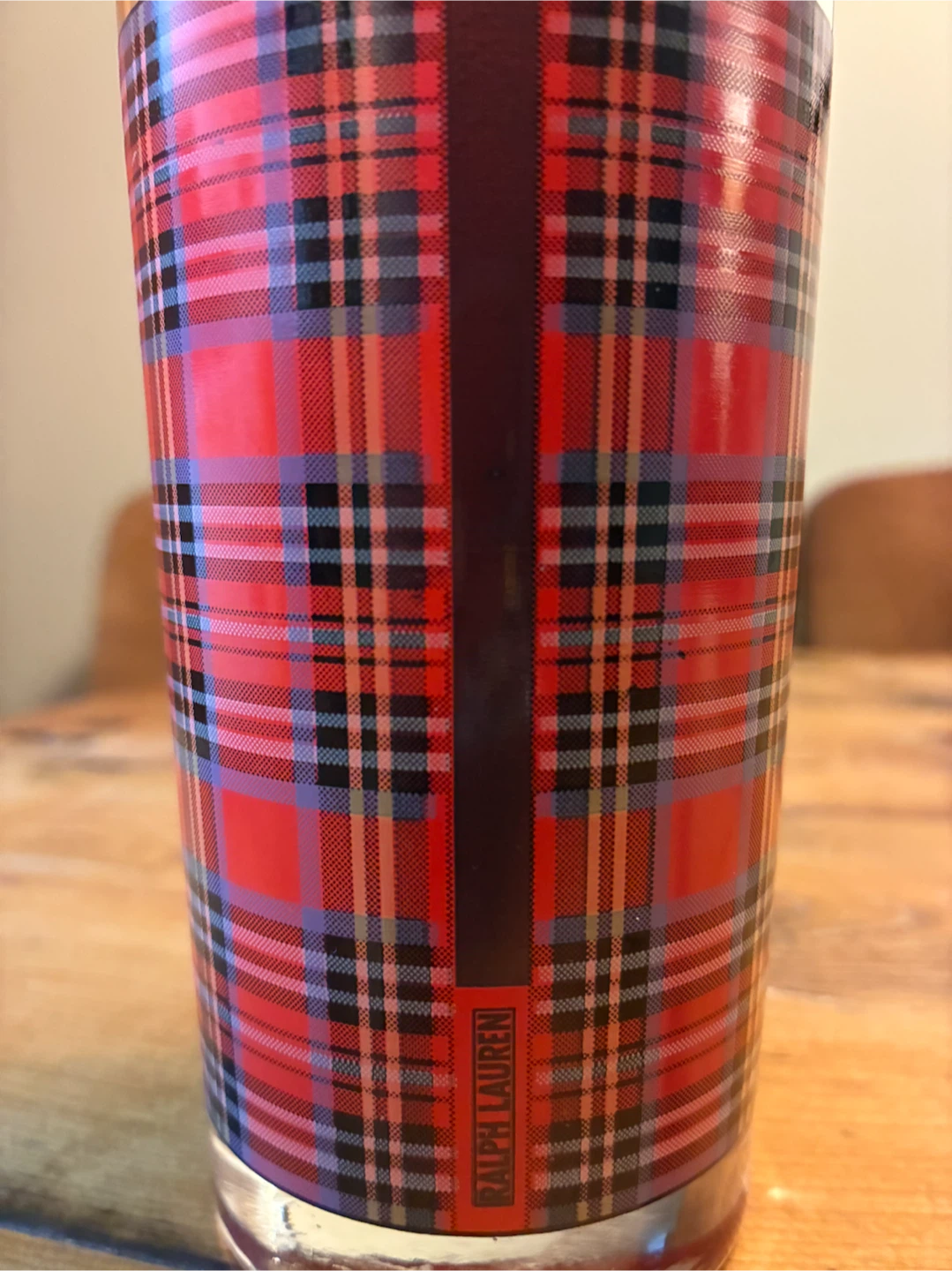 Vintage 1990s Ralph Lauren Tartan Highball Glass - photo 2