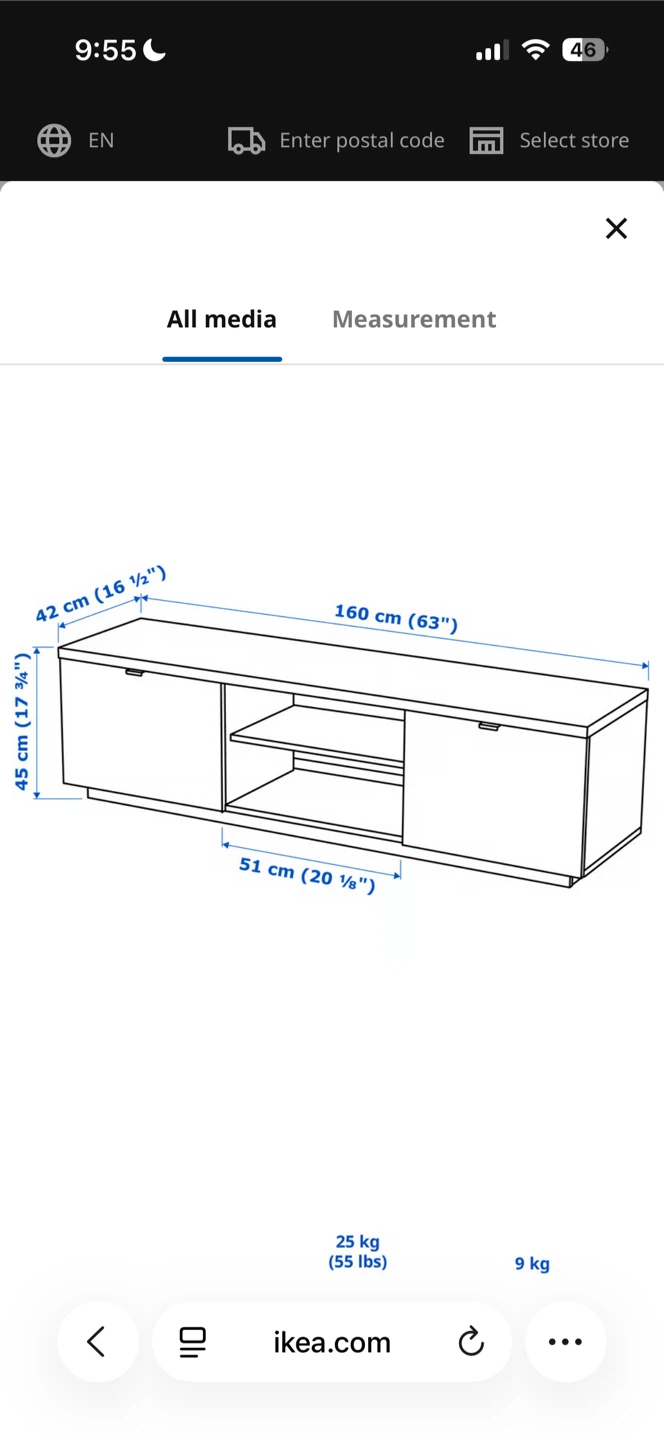 White TV Stand with Storage - photo 2