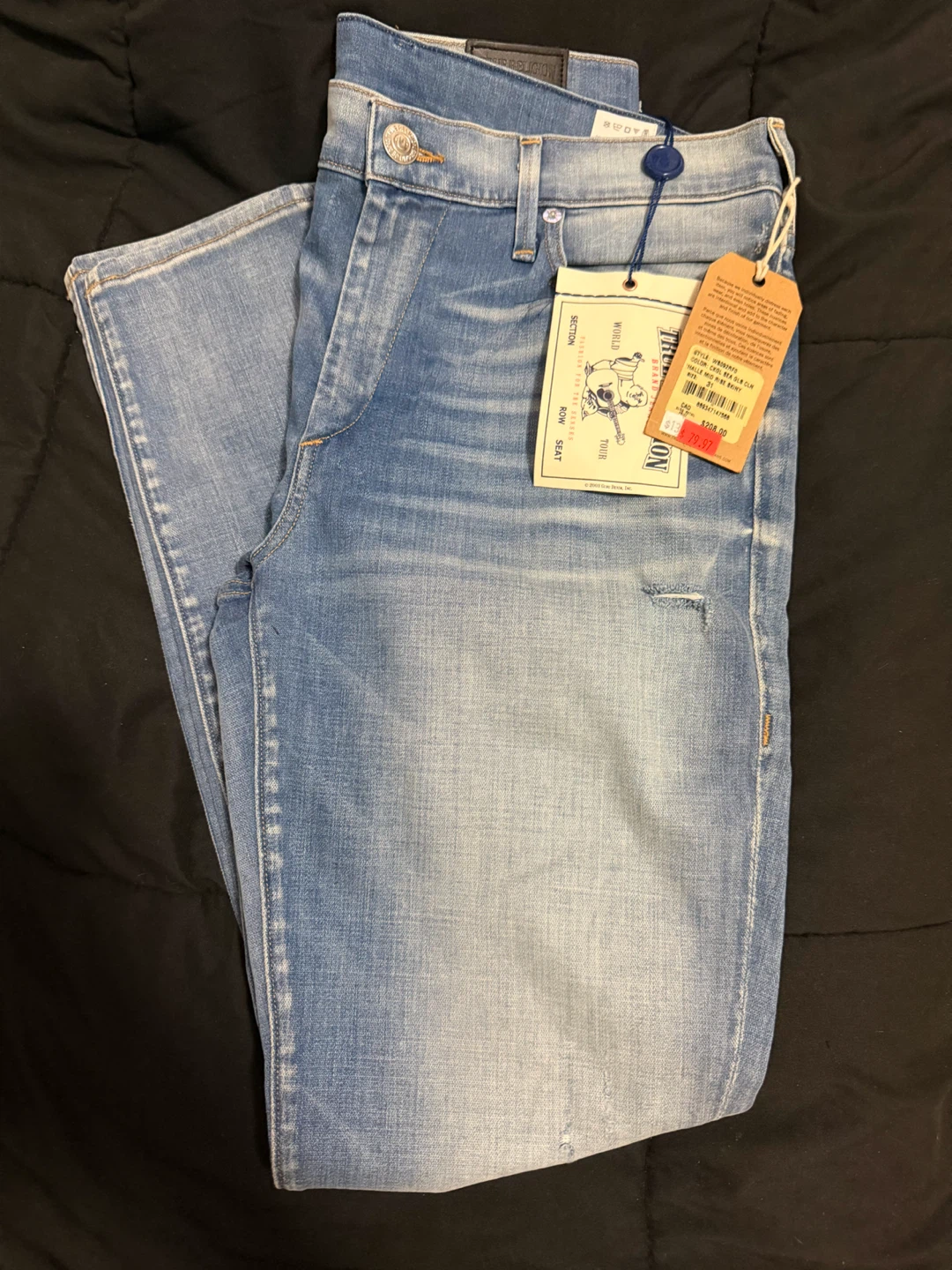 WTS Brand New Women’s True Religion Mid Rise Skinny Jeans
