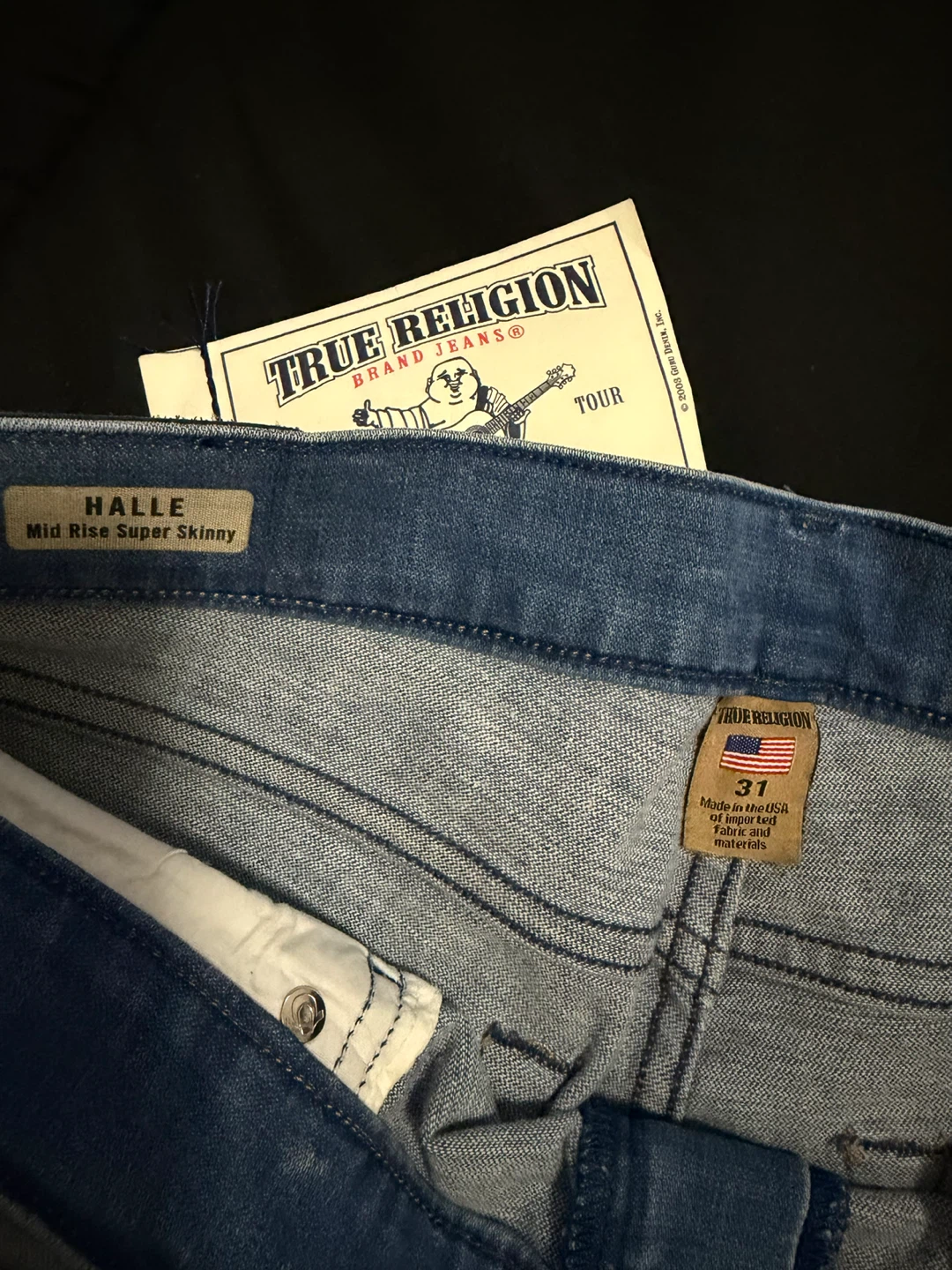 WTS Brand New Women’s True Religion Mid Rise Skinny Jeans - photo 4