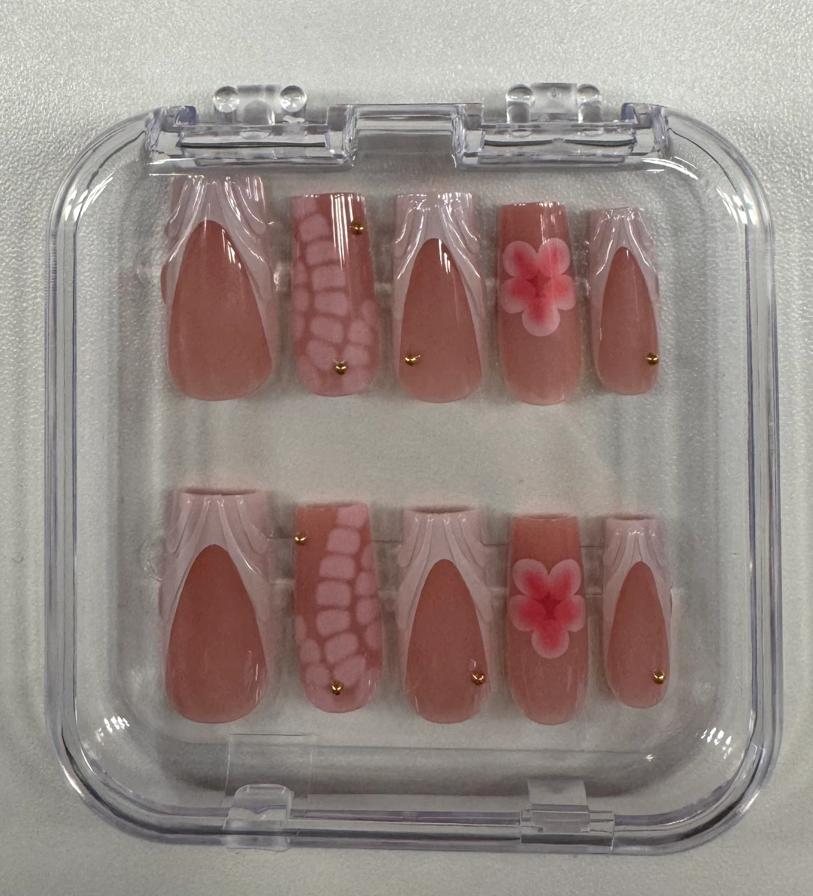 Press-on Nails Set with Various Designs - photo 5
