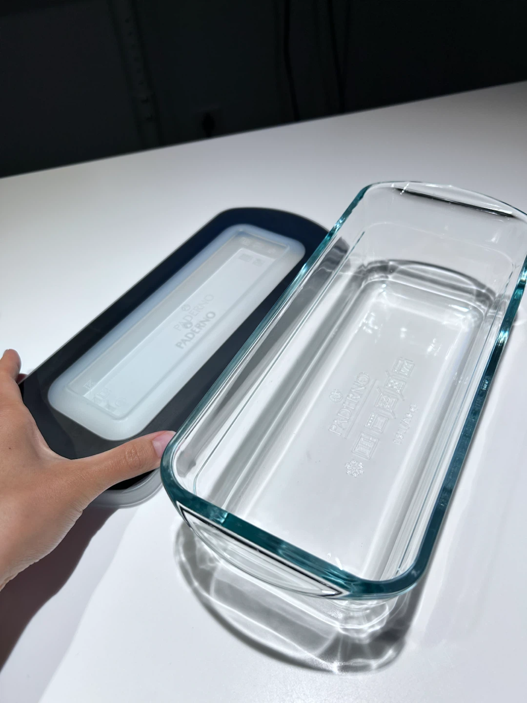PADERNO Glass Loaf Pan with Lid, 1.5L - photo 2