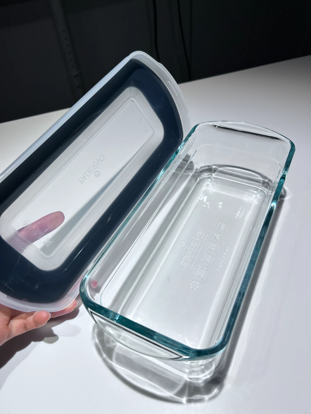PADERNO Glass Loaf Pan with Lid, 1.5L - photo 3