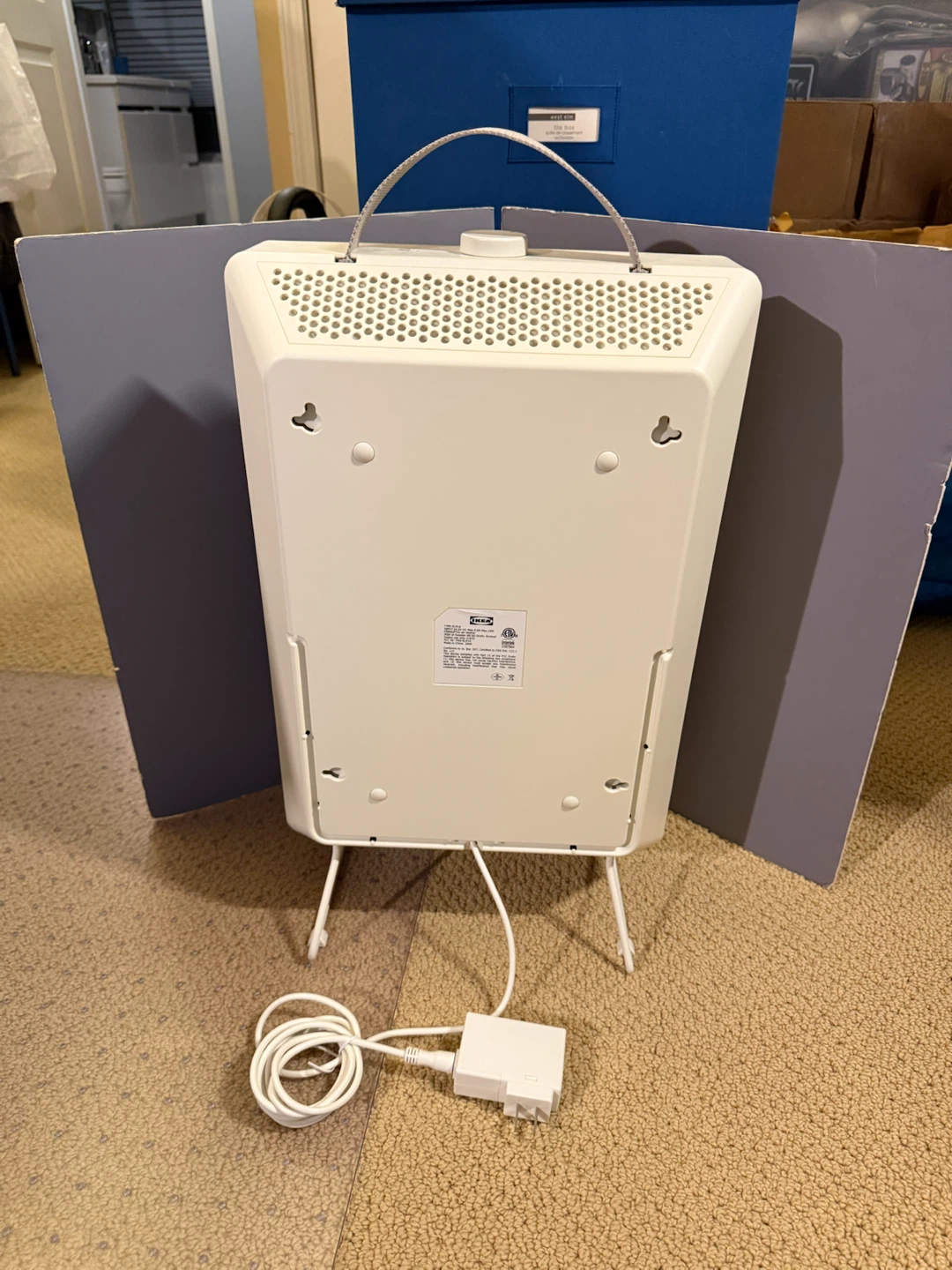 IKEA Fornuftig Air Purifier White 12”x18” w/ extra filters - photo 4