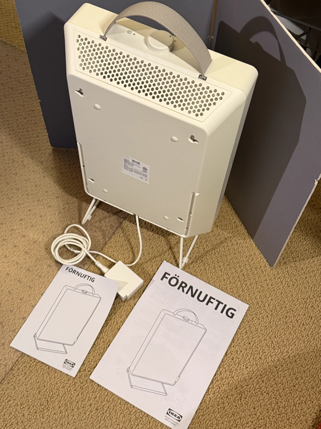 IKEA Fornuftig Air Purifier White 12”x18” w/ extra filters - photo 5