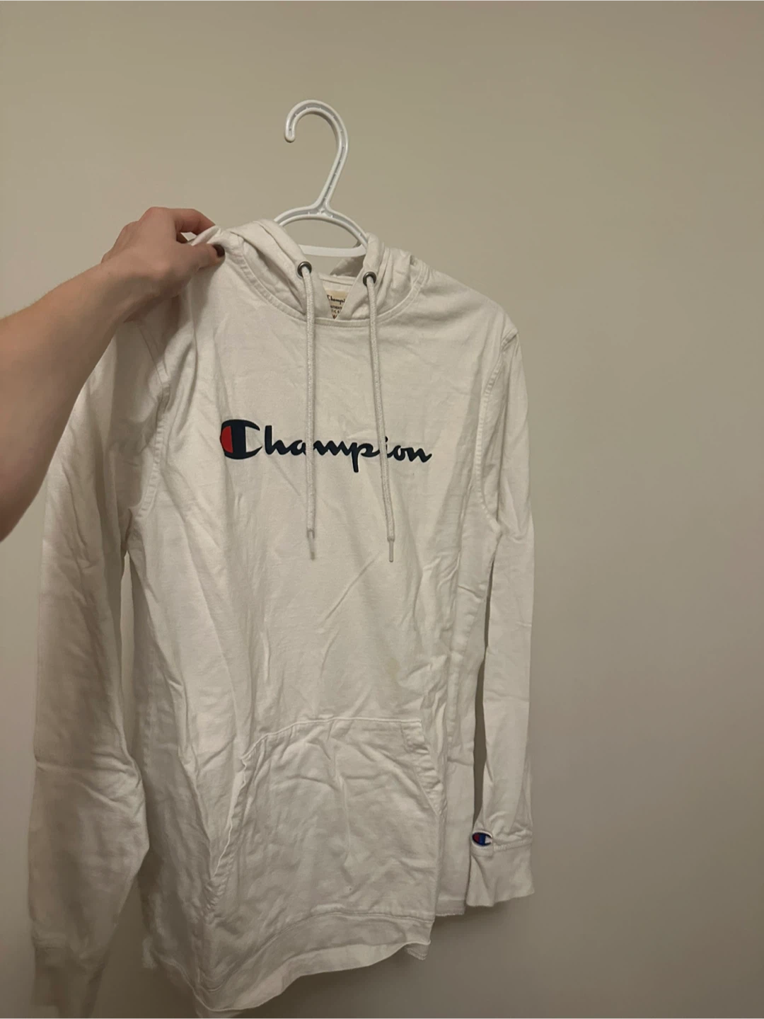 Champion White Hoodie