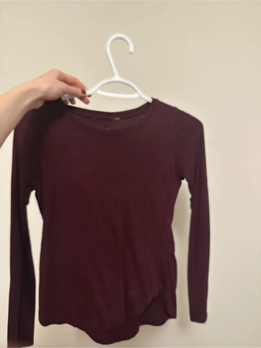 Maroon Long Sleeve Top