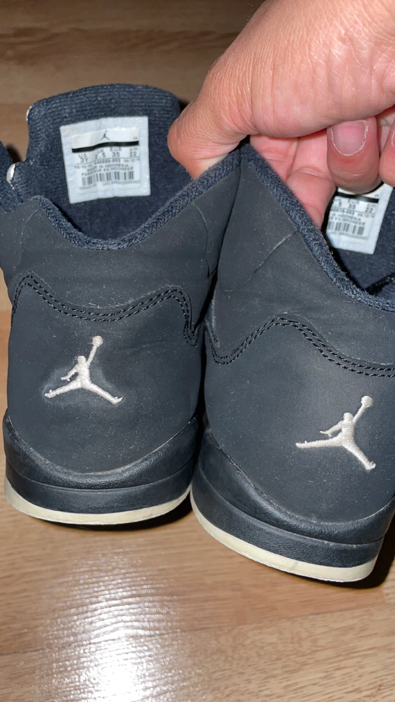 Air Jordan 5 black metallic size 3y 15$ - photo 5