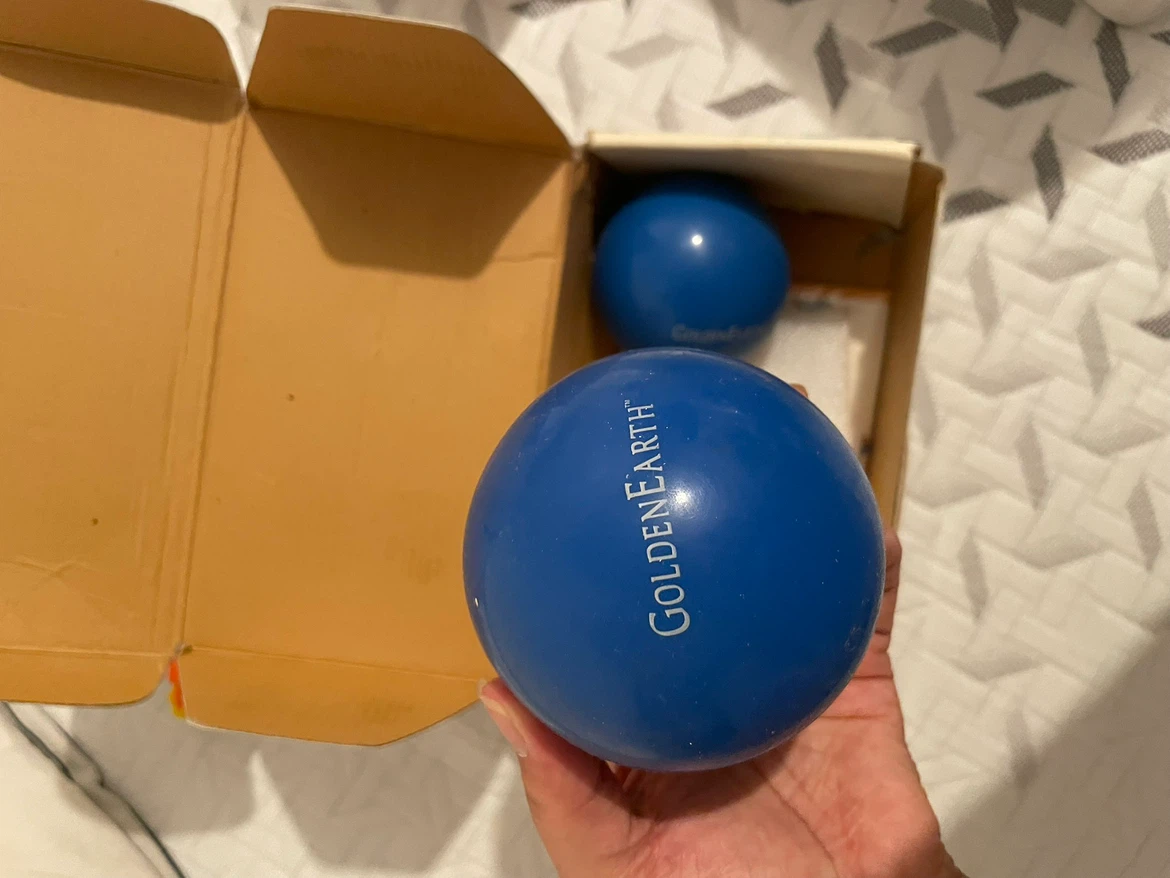 Golden Earth Pilates Yoga Double Ball Workout Kit with DVD