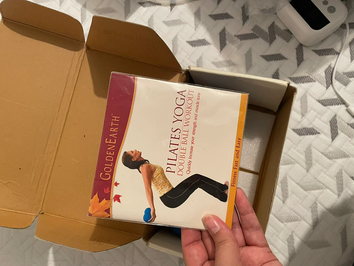 Golden Earth Pilates Yoga Double Ball Workout Kit with DVD - photo 4