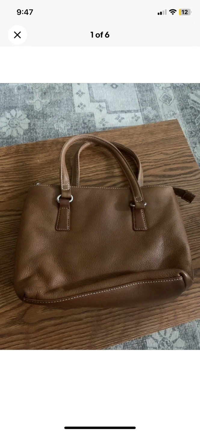 Fossil brown leather purse