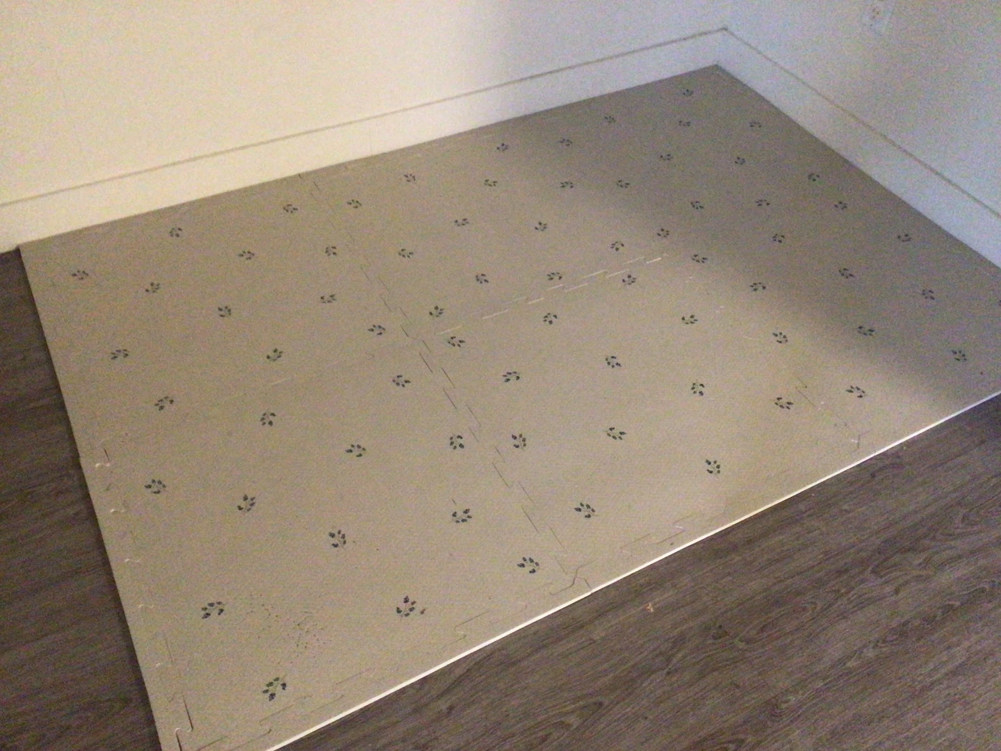 3 sprouts Blueberry Taupe EVA Foam Puzzle Mat