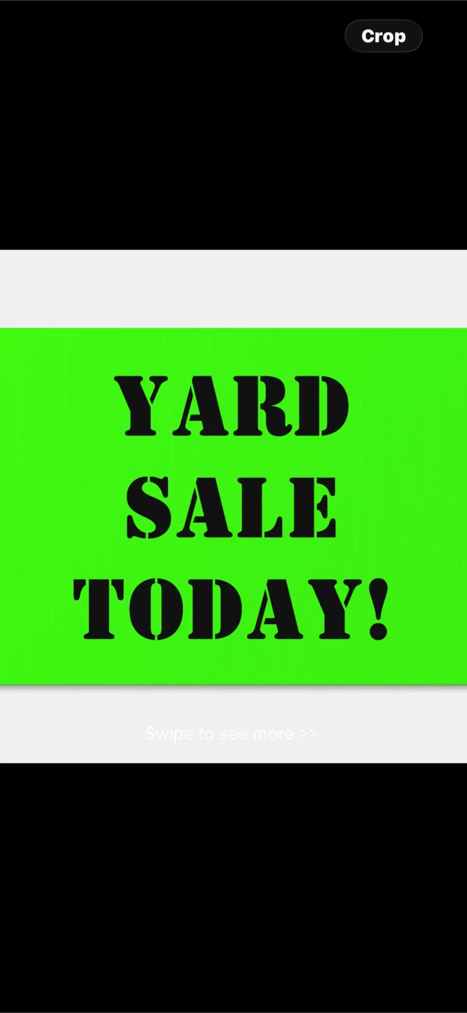 Yard Sale saturday 29