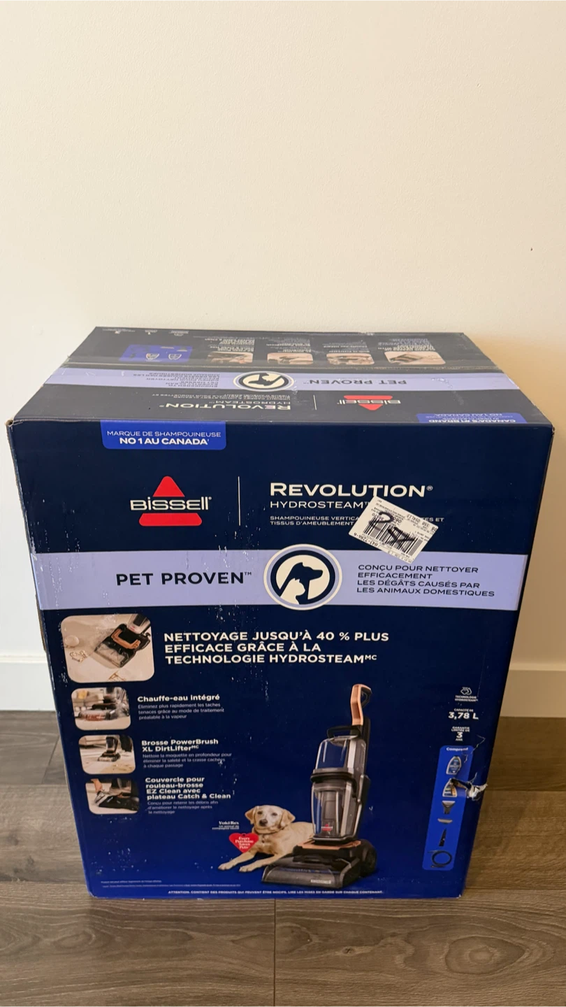 BRAND NEW IN BOX Bissell Revolution HydroSteam Carpet Cleaner - photo 2