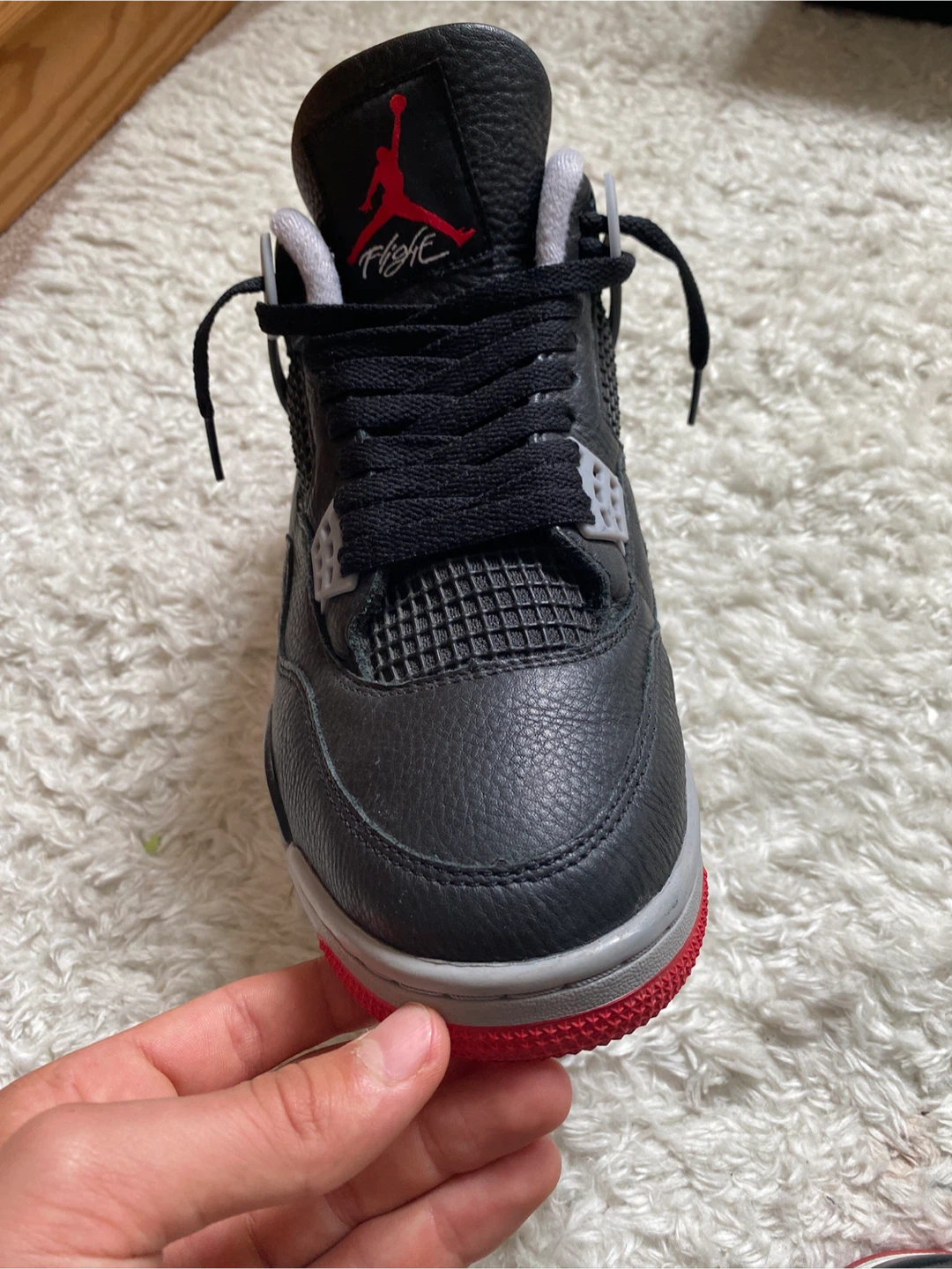 Authentic JORDAN 4 BRED REIMAGINED, size 10 mens - photo 4
