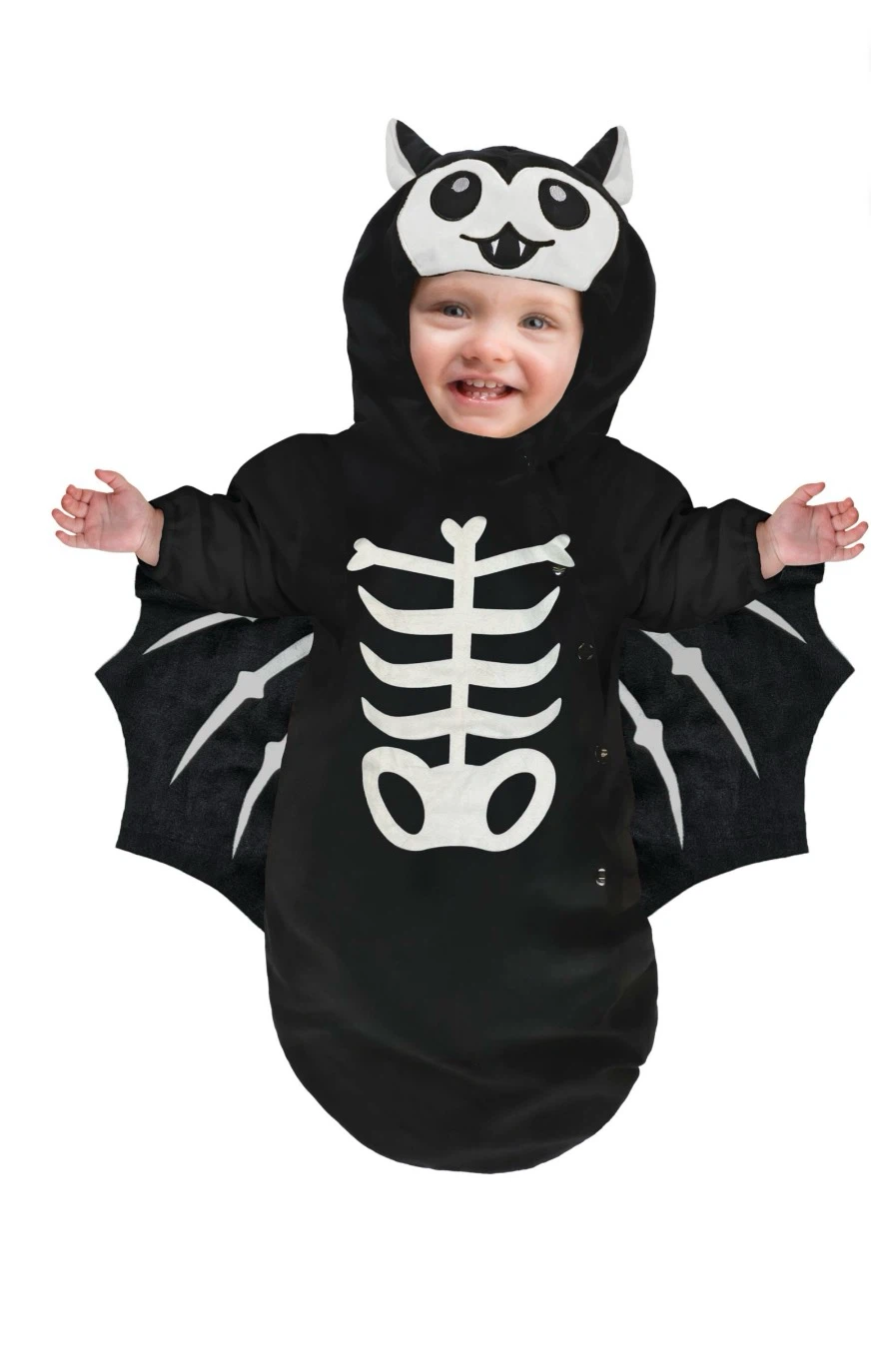 Baby Halloween Skeleton Bat Costume