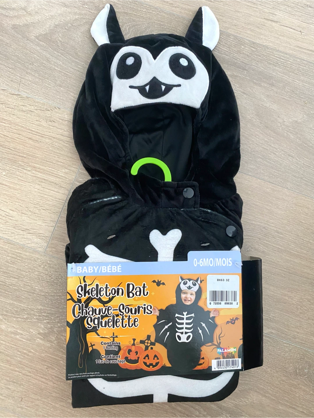 Baby Halloween Skeleton Bat Costume - photo 2