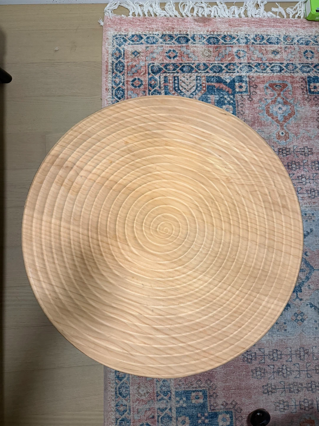 Round Wood Coffee Table - photo 3
