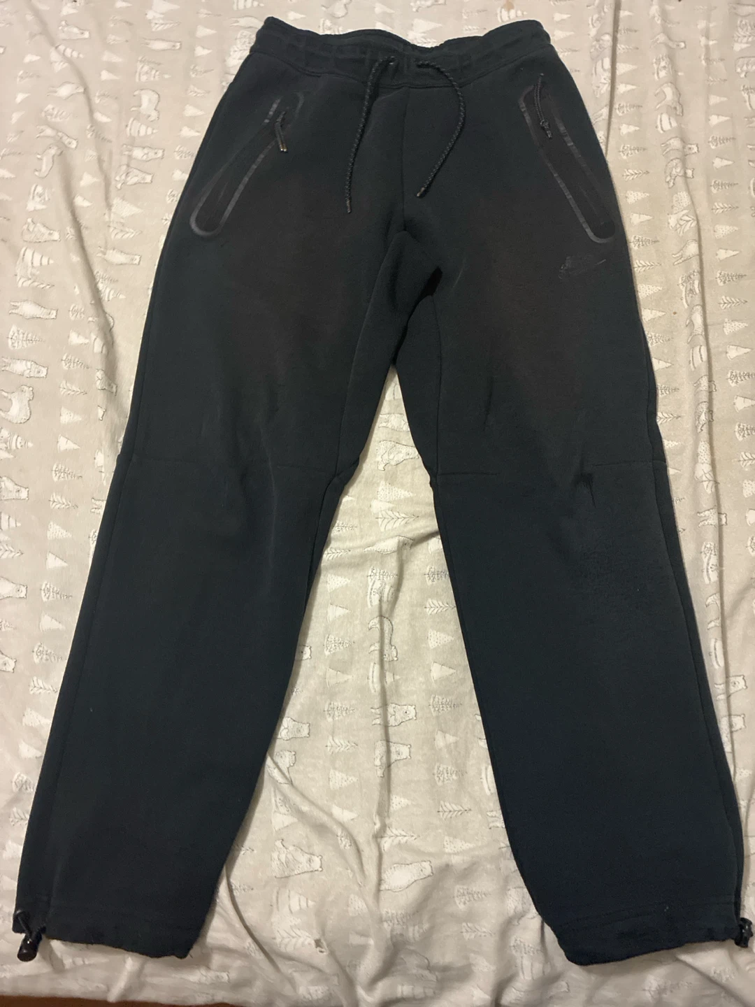 Nike Black Tech Fleece Joggers Size S
