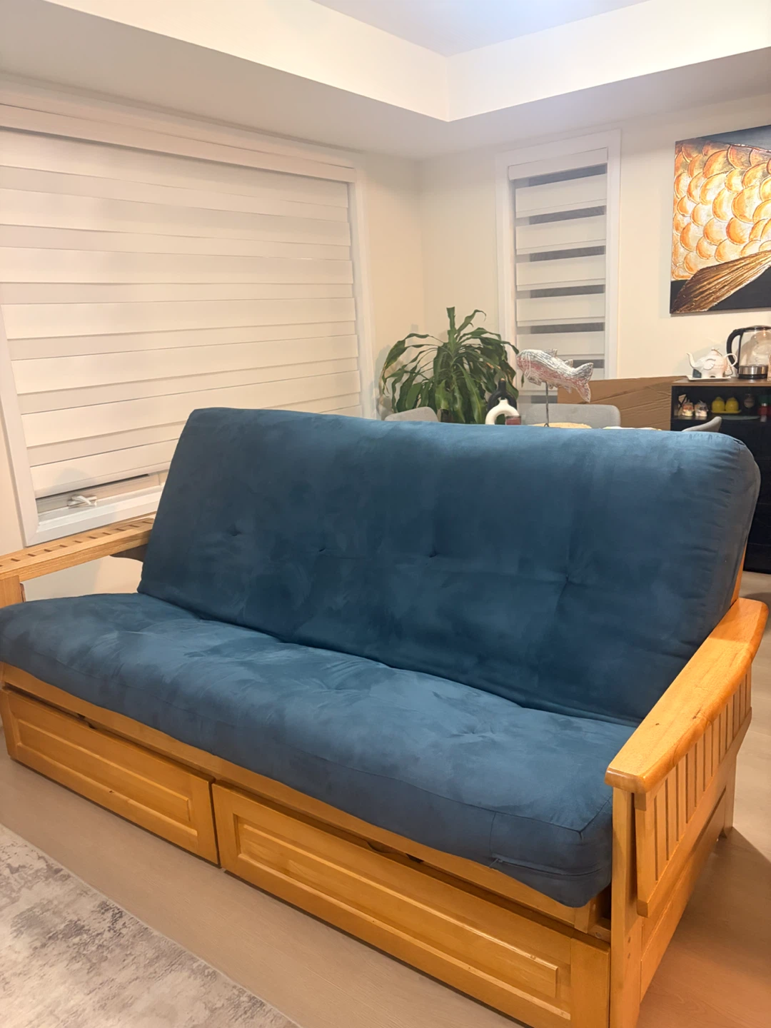 Futon with Drawer Set