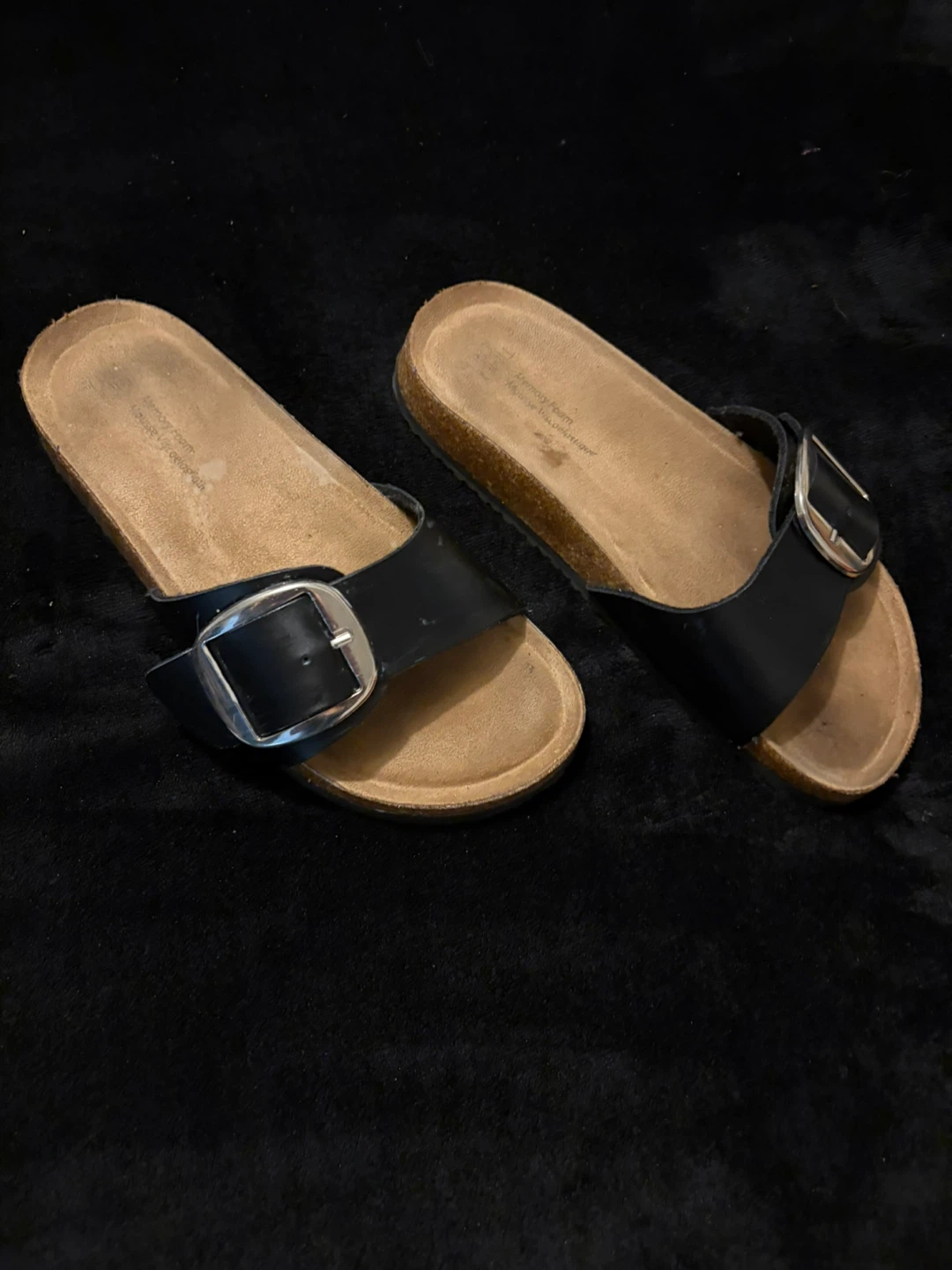 Black Slide Sandals