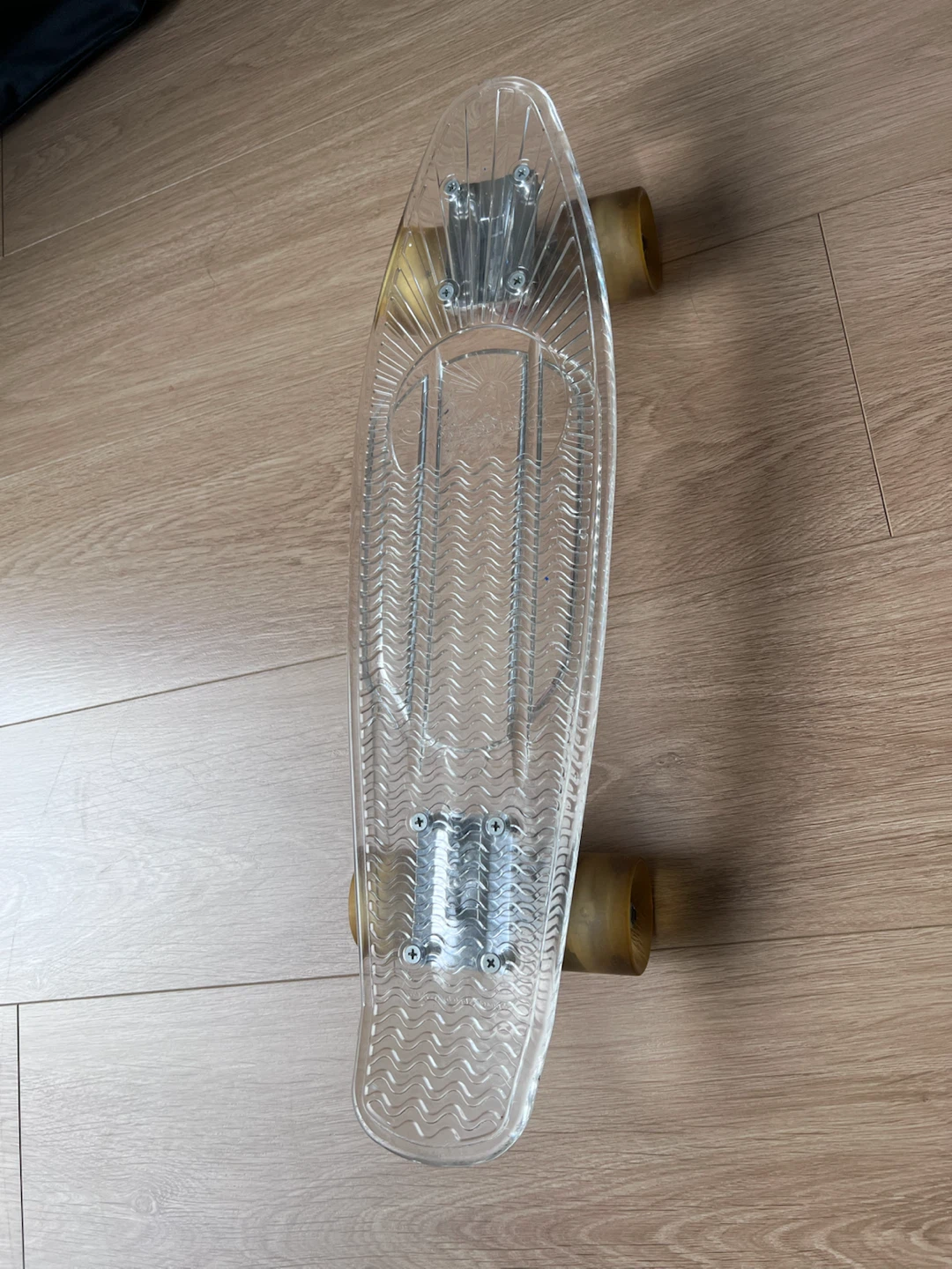 Clear Penny Board Style Skateboard