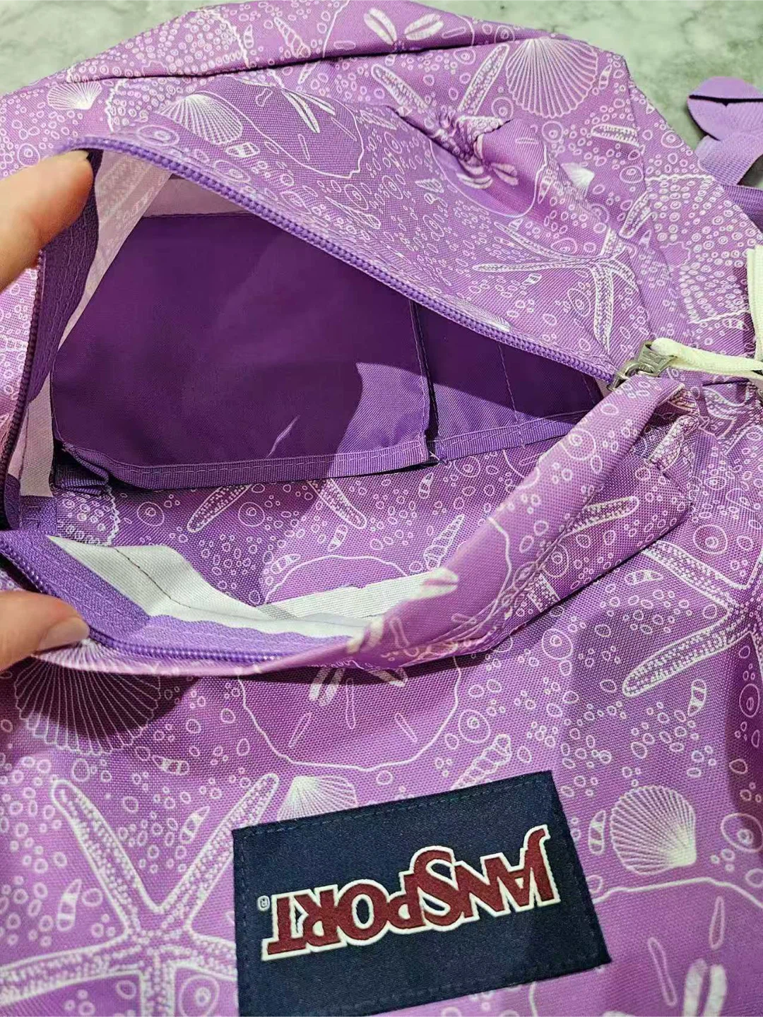 Jansport Purple Seashell Backpack - NEED TO SELL EVERYTHING - photo 2