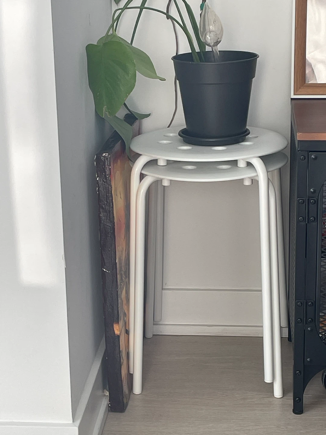 IKEA White Stool - photo 2