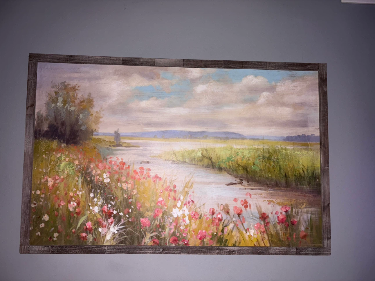 Wall Art Canvas Print "Stream" Landscape Painting