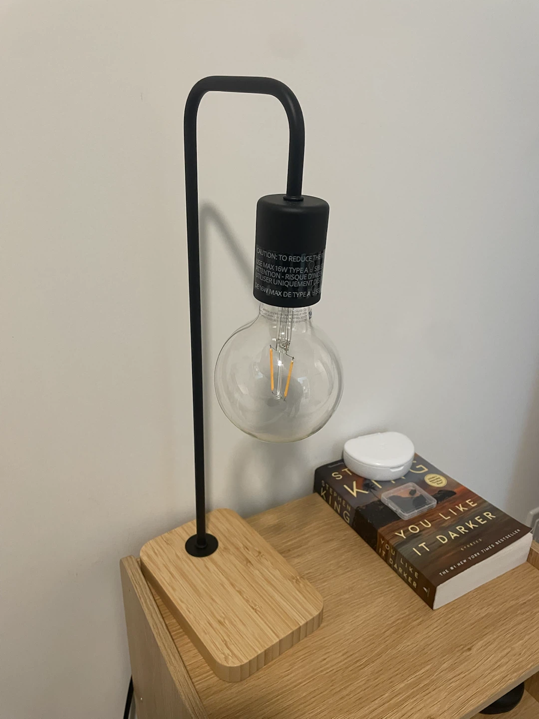 Modern Table Lamp with Bamboo Base
